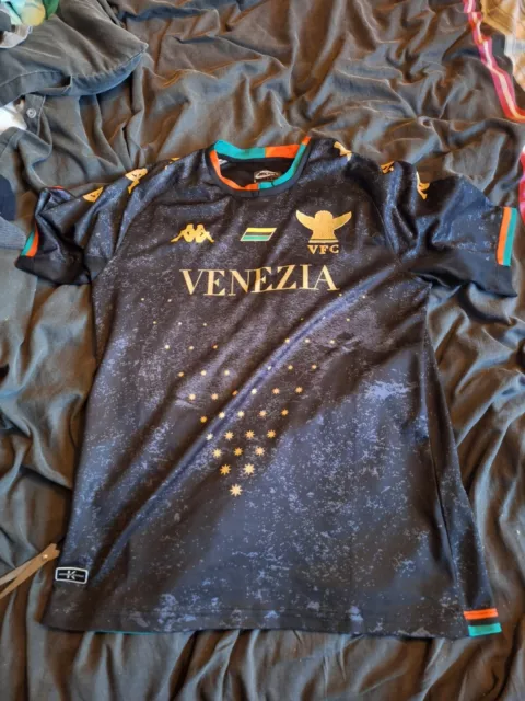 venezia fc  black large  football shirt  
