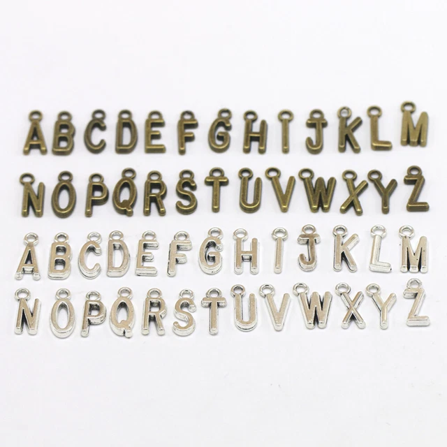 100 pcs Buchstabe k Initial Charme Armband Alphabet Pendent Charme 8