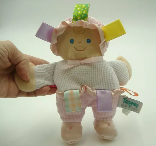 Mary Meyers Taggies Signature Collection Pink Baby Doll 8" EUC Plush