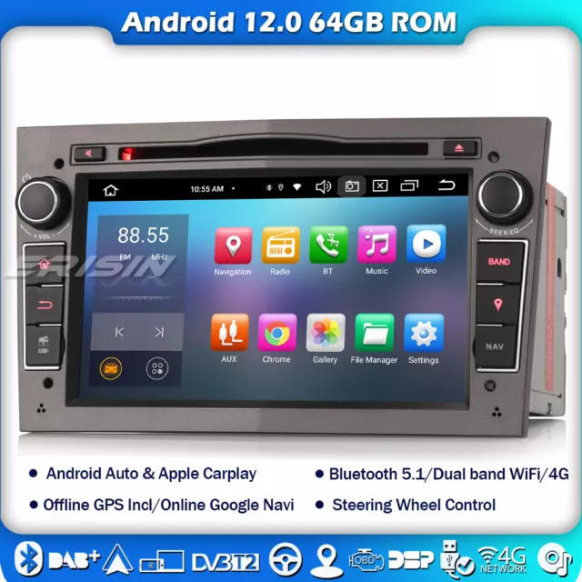 8 Core Android 12 GPS Autoradio DAB+Carplay Opel Corsa C/D Zafira B Astra Vectra