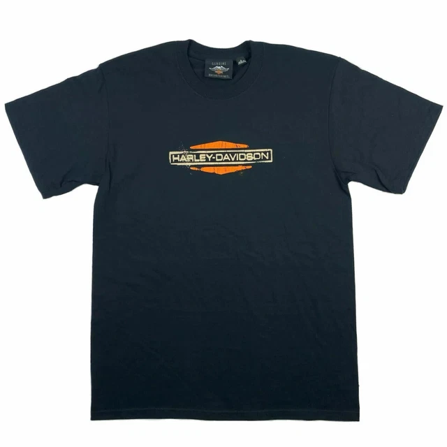 HARLEY DAVIDSON T-SHIRT Men's *Choose Size* Black Logo Tee HD Biker ...