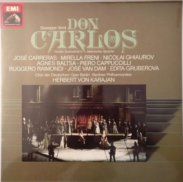 LP Giuseppe Verdi Don Carlos Großer Querschnitt In Italienischer Sprache Emi