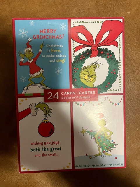 DR. SEUSS'S THE GRINCH Boxed Christmas Holiday Cards, 24 Count £4.75 ...
