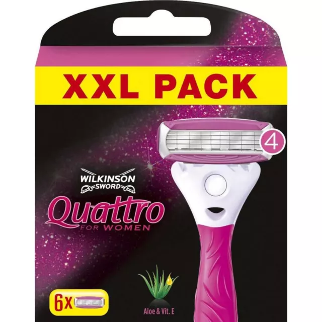 Wilkinson Sword Quattro For Women Blades - Pack Of 6