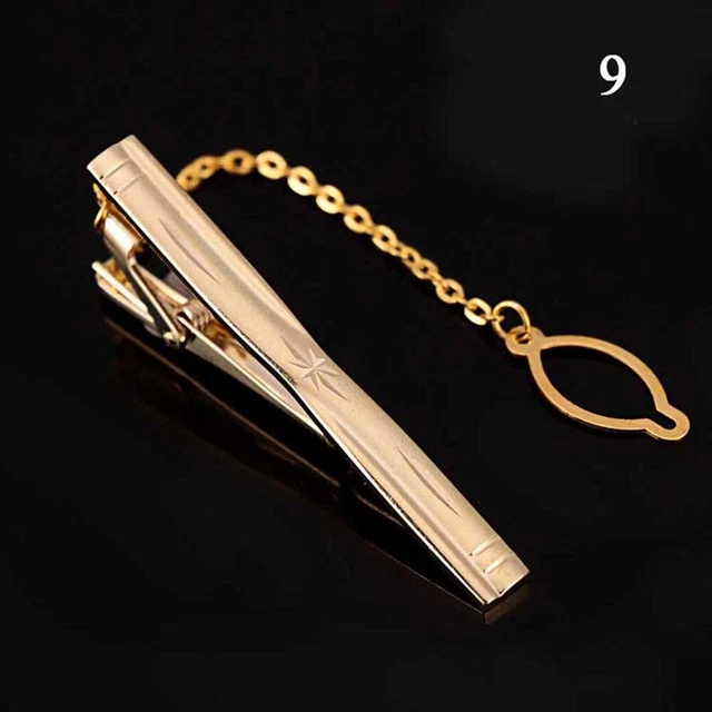 Clip Cravatta Colore 9 Clip Short Clip Fibbia Uomo Gioielli Classici Business