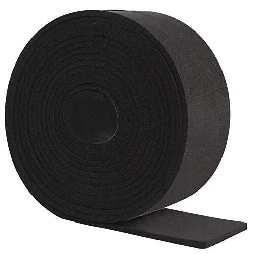 Neoprene Foam Strip Roll, 3" Wide x 10' Long x 1/16"