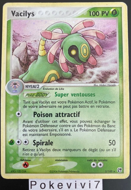 Carte Pokemon VACILYS 3/100 Holo Bloc EX Tempête de Sable FR