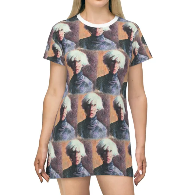 Andy Warhol Art All Over Print T-Shirt Dress