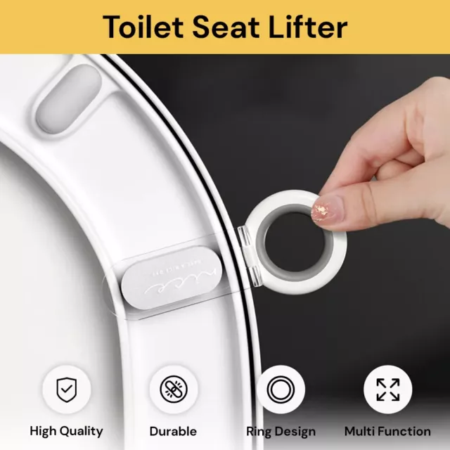 Toilet Seat Holder Lid Lifter Toilet Seat Handle Bathroom Supply Lid Seat Cover 3