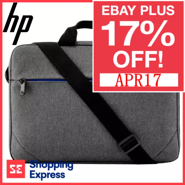 HP Carry Bag 14" 15" 15.6" 1E7D7AA Value Topload Laptop Case With Shoulder Strap