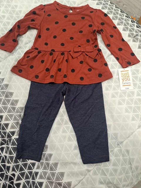 carters baby girl set 12 months