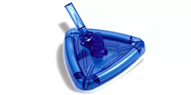 HydroTools by Swimline 8145 Clear Weighted Triangle Swimming Pool Vacuum Head