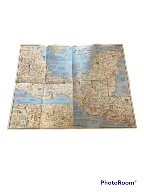 VINTAGE NATIONAL GEOGRAPHIC Map - Vintage National Geographic Map Archeological Map Of Middle.webp