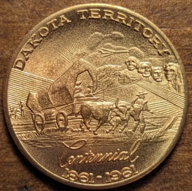 1961 Bismarck North Dakota Territory Centennial Wagon So Called Half Dollar