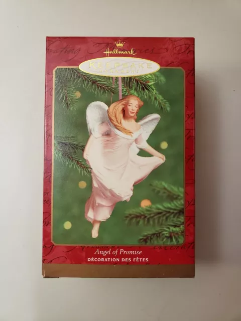 2000 Hallmark Angel Of Promise Breast Cancer Keepsake Christmas Ornament ~ON3