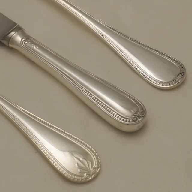Posate/piattole in argento FRENCH LEAF design SHEFFIELD