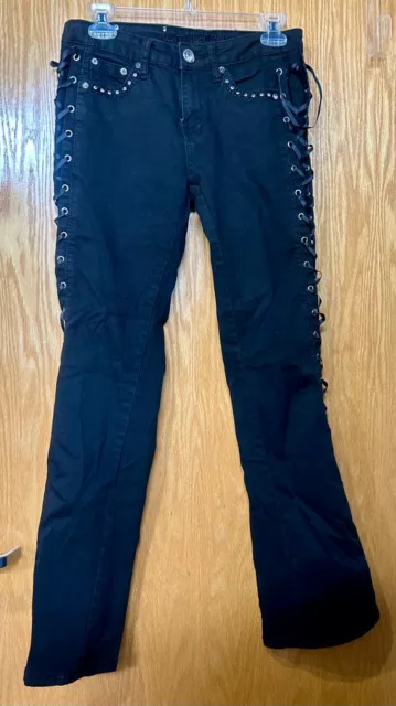 Platinum Plush from Los Angeles Black Jeans Size 7 Style 4011