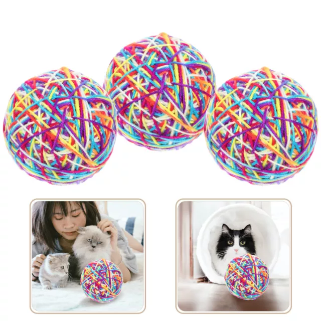 3 Pcs Mousse Balle Jouet Pour Chat Jouets Animaux De Compagnie