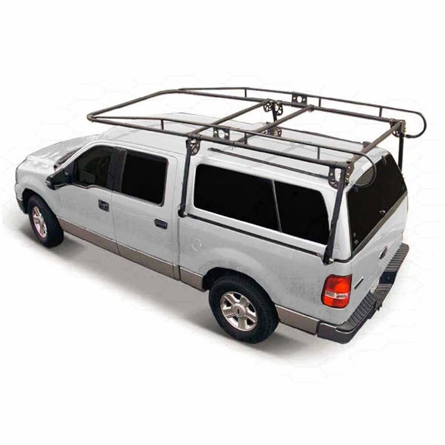 Powder Coated Steel Covered Utility Ladder Rack for Universal Pickup Trucks Powder Coated Steel Covered Utility Ladder Rack for Universal Pickup Trucks