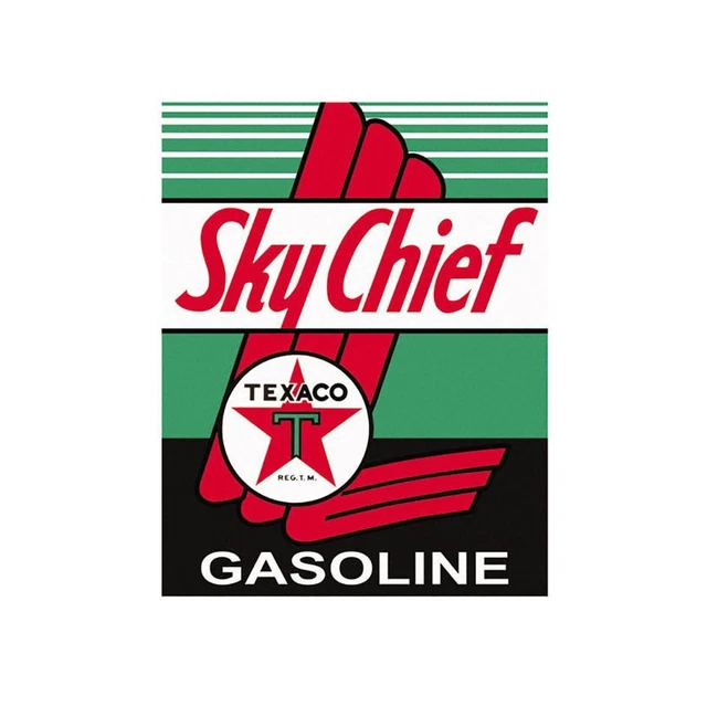 Sky Chief Texaco Gasoline - Retro Metal Sign