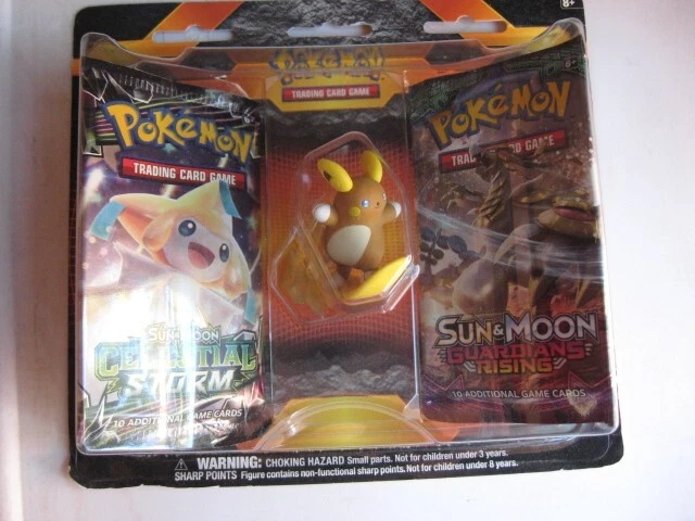 Pokemon TCG Card Gift Pack  Celestial Storm Guardians Rising Alolan Raichu 2018