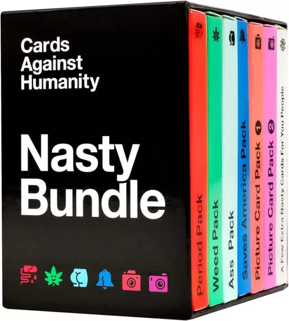 Cards against Humanity: Nasty Bundle • 6 Themed Packs + 10 New Cards