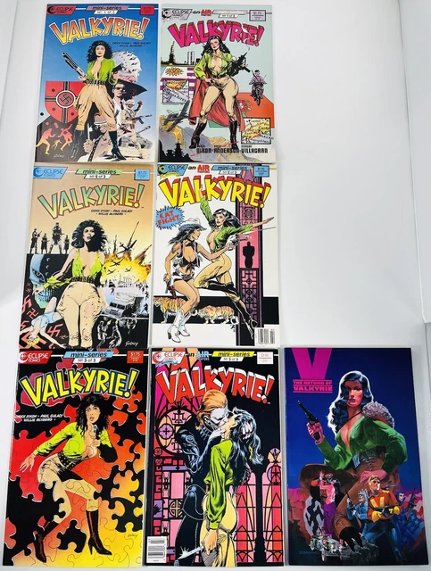 Lot Of 7 Valkyrie #1-3 / V2 #1-3 Complete Sets +  Htf Return 1 Shot Eclipse 1987