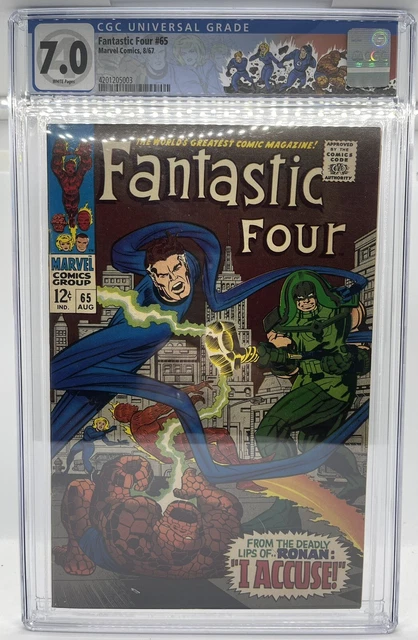 Fantastic Four 65 CGC First Appearance of Ronan Key Comic 1967