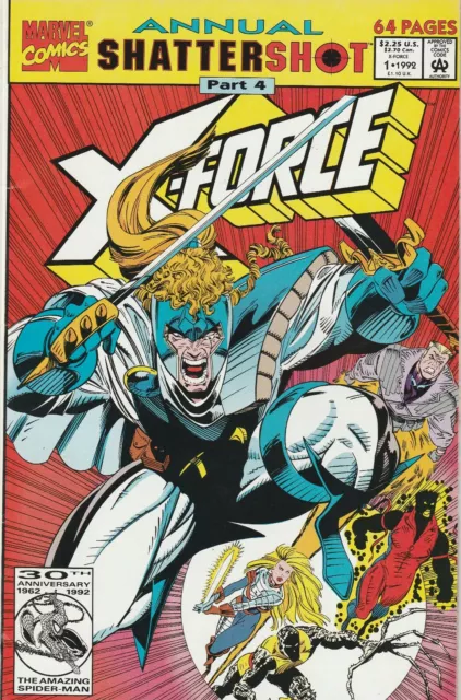 X-Force Annual #1  Shattershot Tie-In   64-Page Giant   Marvel  1992  Nice!!!