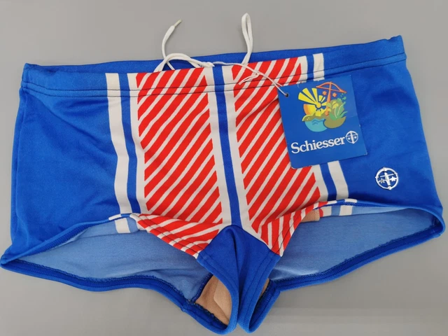 Costumi da bagno originali anni 80 pantaloncini da bagno taglia 4 S XS vintage retrò uomo