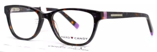 HARD CANDY HC36 DTRTP Dark Tortoise Purple Womens Cat Eye Eyeglasses 52-17-135 HARD CANDY HC36 DTRTP Dark Tortoise Purple Womens Cat Eye Eyeglasses 52-17-135