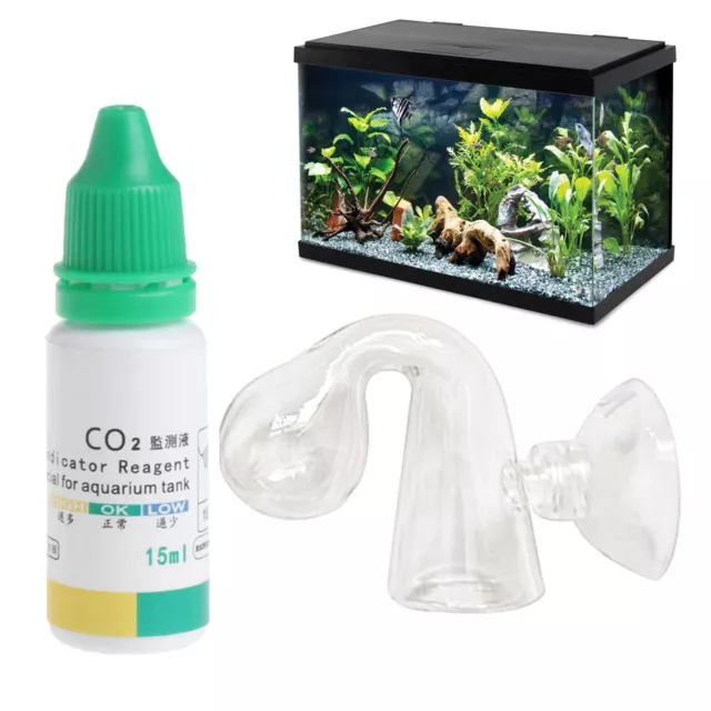 Aquarium CO2 Monitor, CO2 Glass Drop Checker, Aquarium tanks CO2 Monitor