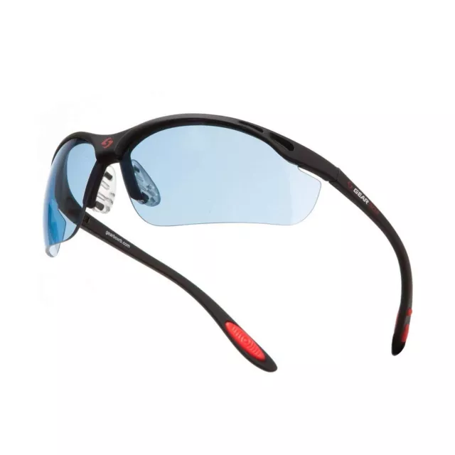GEARBOX Vision Black Frame Eyewear with Hard Case Blue