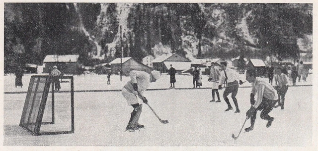 D2827 JEU DE hockey sur glace Tirage vintage Tirage vintage 1922