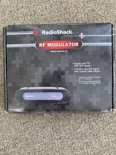 Radio Shack RF Modulator 15-2526 Audio/Video signal converter New