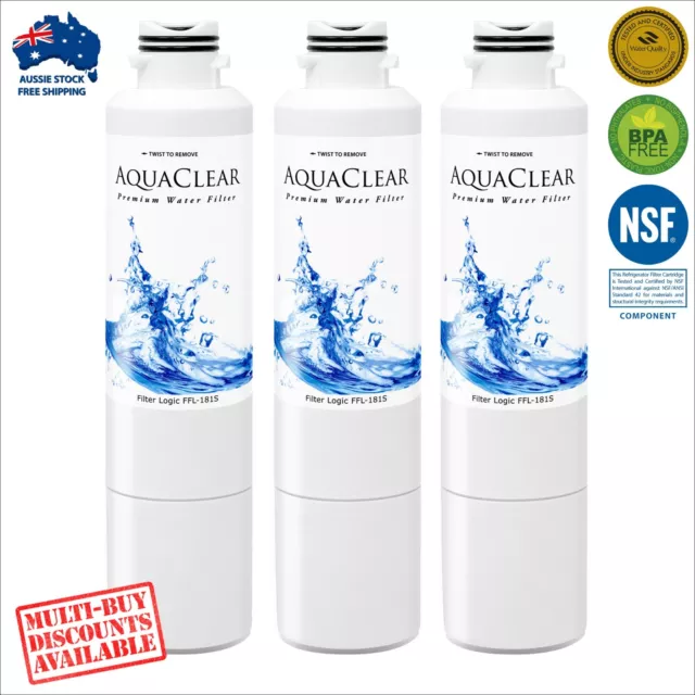 3 x Compatible Water Fridge Filter replaces Samsung Aquaport AQP-FF27A