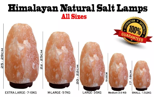Extra Large Himalayan Salt Lamp Crystal Pink Salt Lamp Healing 100% Genuine UK