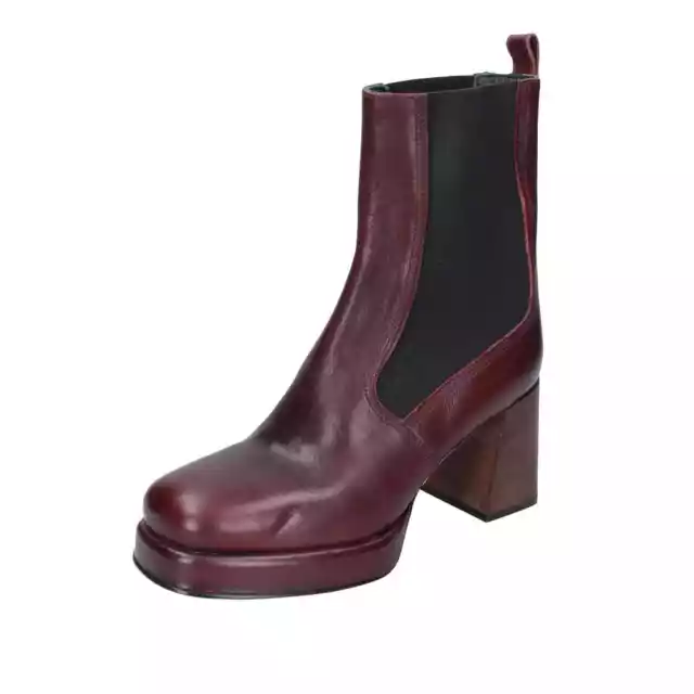 scarpe donna MOMA stivaletti bordeaux pelle 83302C EY534