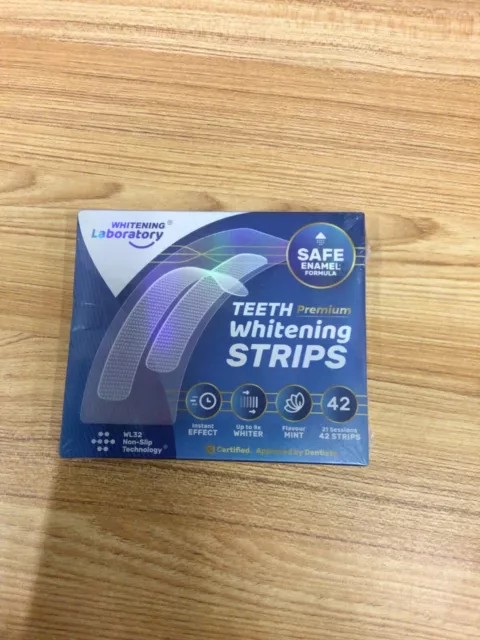 Premium Teeth Whitening Strips - 42 Peroxide-Free, Enamel-Safe Strips