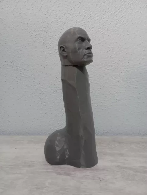 The Rock meme fun model 3D printed, Height 20cm