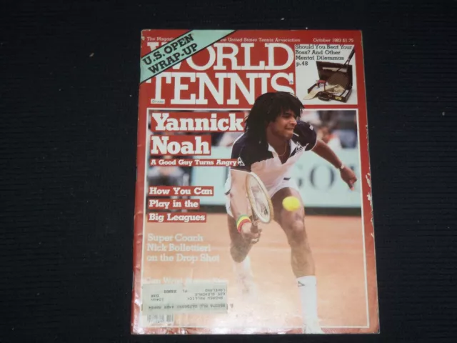 1983 October World Tennis Magazine - Yannick Noah Cover - St 1004O