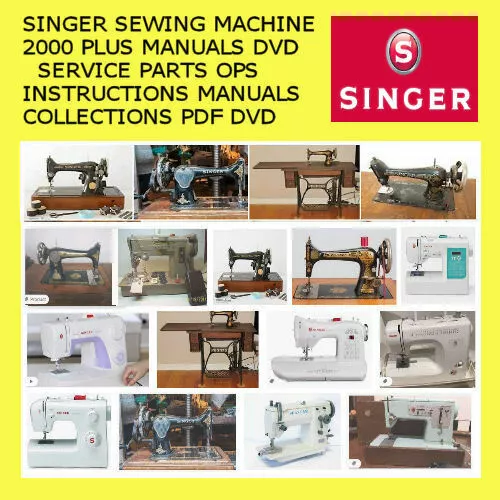 Singer Sewing Machines 2k Plus Service Manuals Parts Ops Instructions PDF DVD