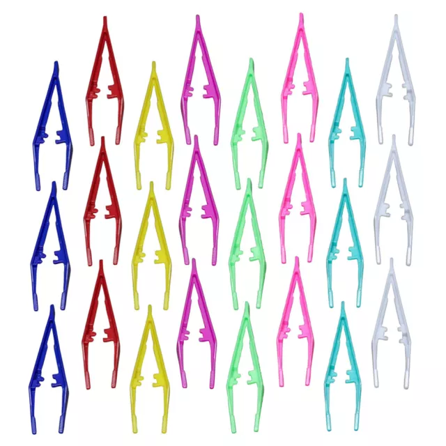 24 piezas Pinzas de plástico para el pulgar para mujer y hombre Trajes para profesional multicolor