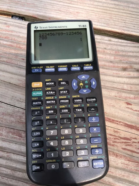 Texas Instruments Ti-83 Graphing Calculator With Cover working well tested ECU
