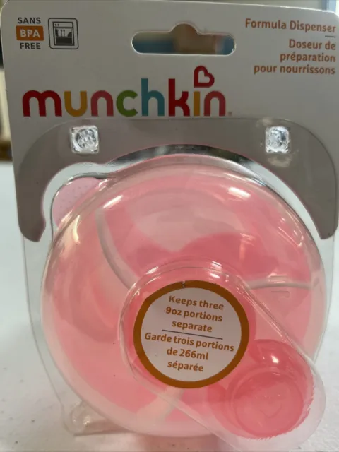 Munchkin Formula Dispenser Up to 9 oz Feedings Pink NEW
