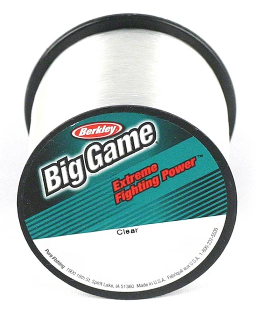 Berkley Big Game Monofilament Fishing Line - Green, 370 To 900 Yard Spools