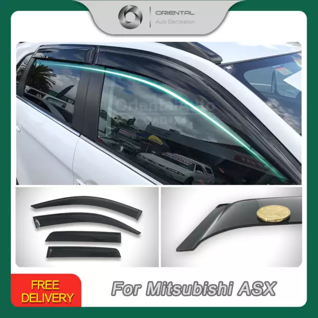 OAD Premium Weathershields Weather Shields Window Visor for Mitsubishi ASX 2010+