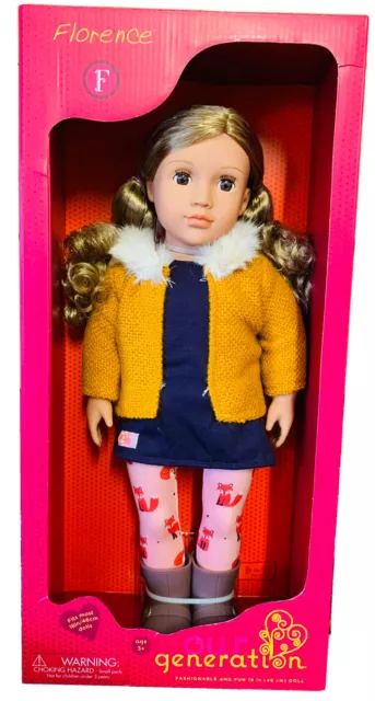 OUR GENERATION FLORENCE Doll With Outfit Blonde Brown Eyes 18 New Girl Toy 34.95 PicClick