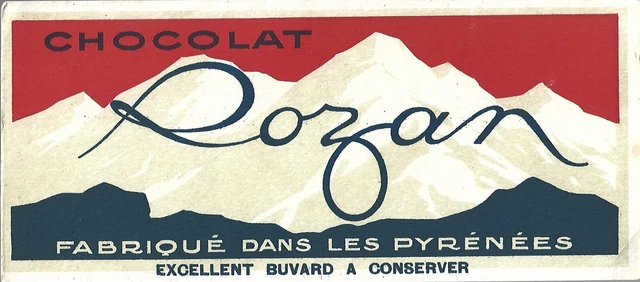Buvard Chocolat Rozan Pyrénées