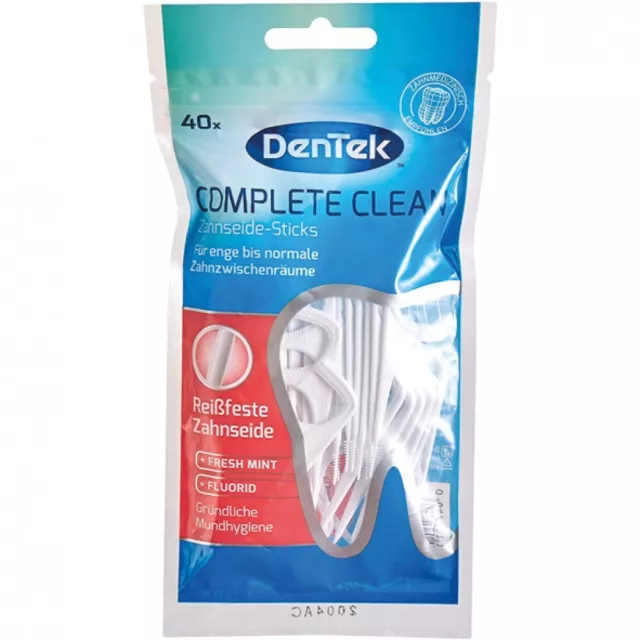 Dentek - Complete Clean - Batonnet Fil dentaire - 40 pièces